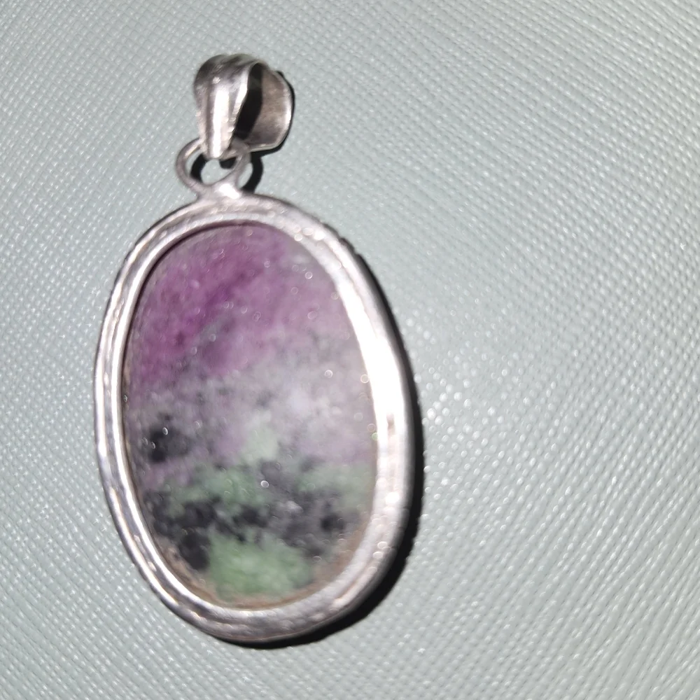 Ruby Zoisite Pendant - Picture 3 of 4